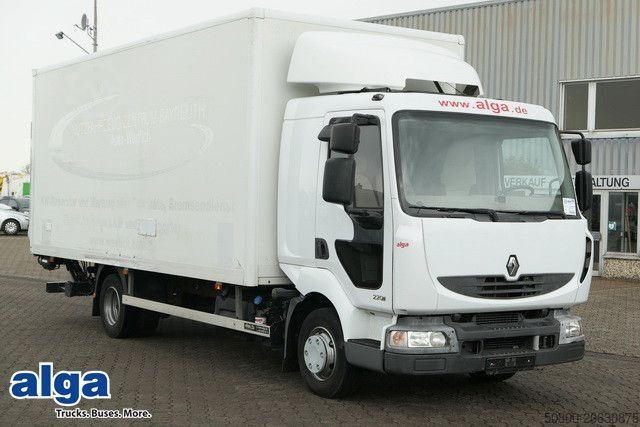 Furgons ar kasti RENAULT Midlum 220 4x2, LBW, AHK, 6.100mm lang, Klima