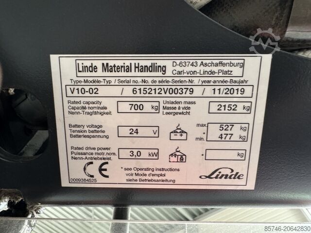V 10 / * 双重转向 !! LINDE V 10 /  * DOUBLE steering !!