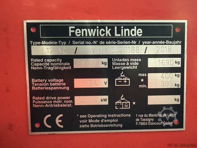 L 12 AC (1170) - Накланящи вилци * ДЕМОНСТРАЦИЯ !! LINDE L 12 AC ( 1170 ) - Tilting Forks * DEMO !!