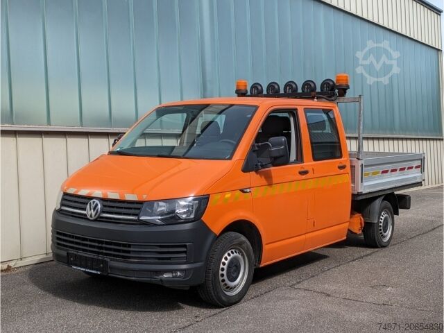 Truk flatbed VW T6 Transporter Pritsche DoKa LR*AHK StndHzg 6Sit