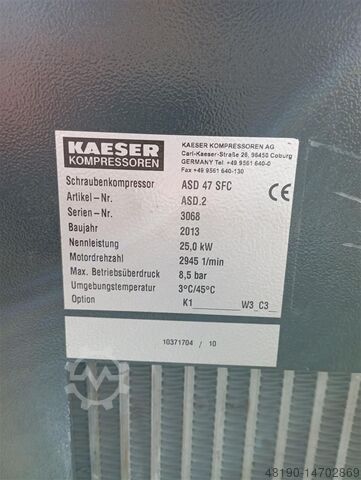 Винтовой компрессор Kaeser ASD 47 SFC