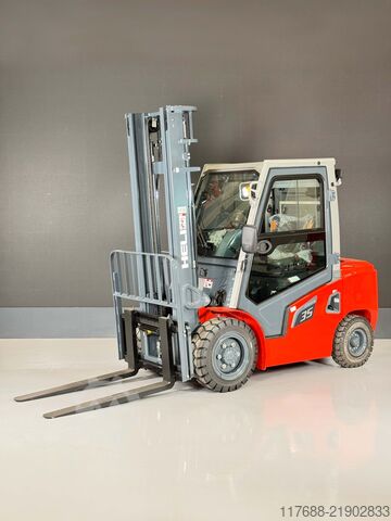 Diesel-Frontstapler Heli CPCD35-G3- Diesel - 3,5t 4m Hub -Kabine - Garantie