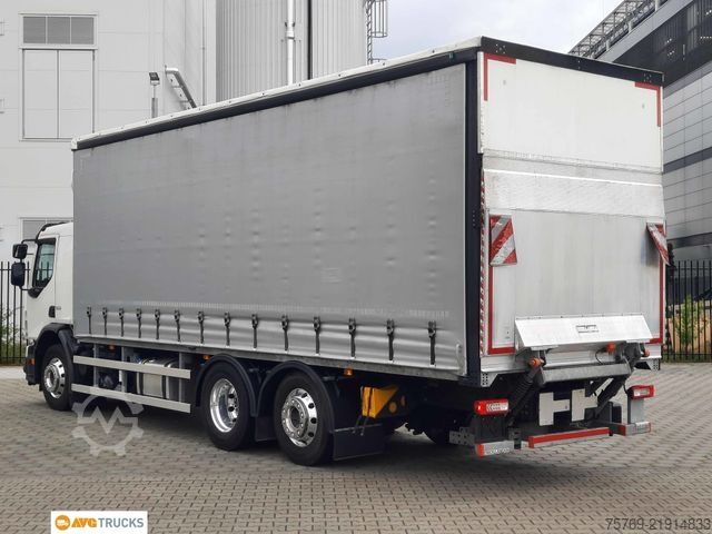 Camión plataforma con toldo VOLVO FE 350 6X2 Schiebeplane Edscha Lenkachse