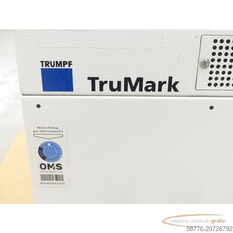   Trumpf Laser TruMark 3000 Beschriftungslaser-Steuerung SN:L0131E1357