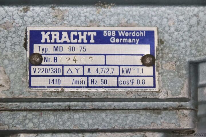 Elektrický motor 1,1 kW 1410 ot/min Kracht MD 90-75
