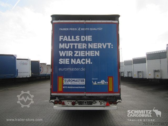 Atvira puspriekabė su tentu Schmitz Cargobull Curtainsider Mega Getränke
