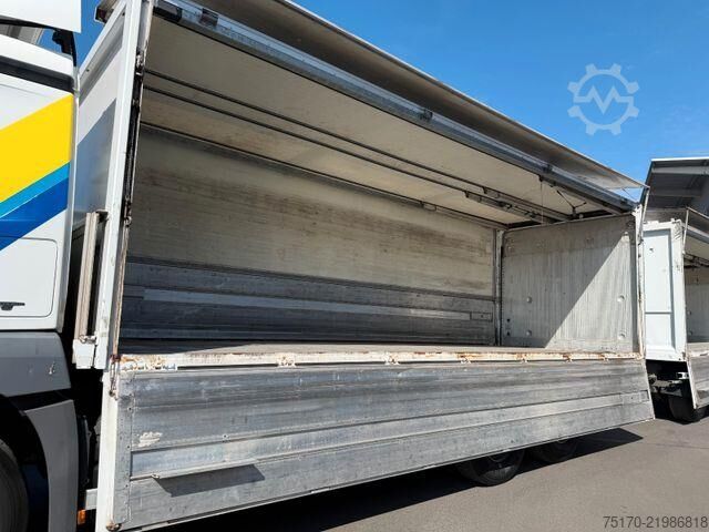 Mercedes-Benz Antos 2543 L med svängbara sidoväggar, BÄR bakgavellyft 2.500 kg, dragkrok Mercedes-Benz Antos 2543 L Schwenkwand LBW BÄR 2.500kg AHK