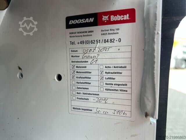 Planiermaschine Bobcat S450 / nur 131h !! / Gabel / Schaufel