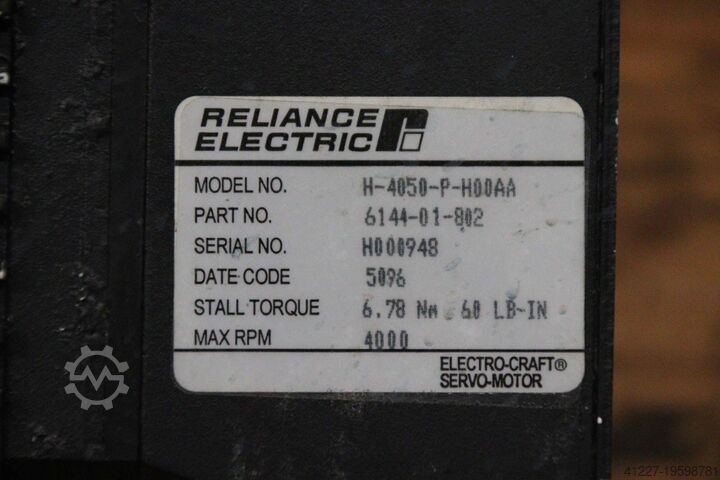 Servo motor 1.86 kW 4000 rpm Reliance Electric H-4050-P-HOOAA