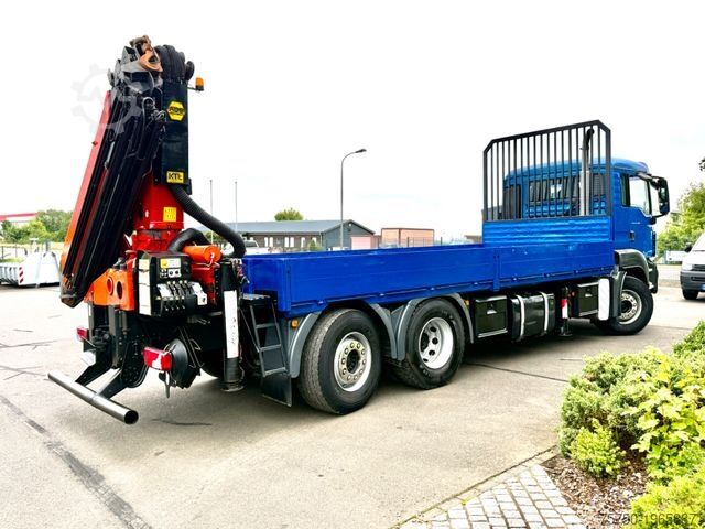 Flatbed truck MAN TGS 26.360 6x2 Palfinger PK 27002- Funk-