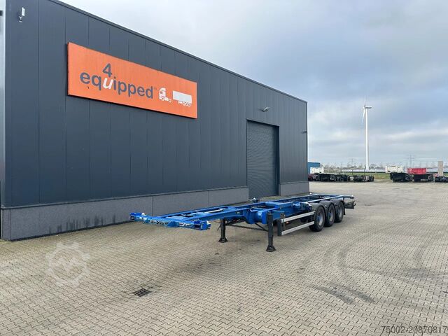 Container transportation Contar 40 (45) FT-chassis / liftaxle / drumbrakes / NL...