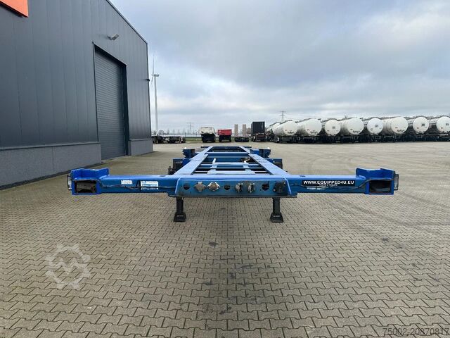 Container transportation Contar 40 (45) FT-chassis / liftaxle / drumbrakes / NL...