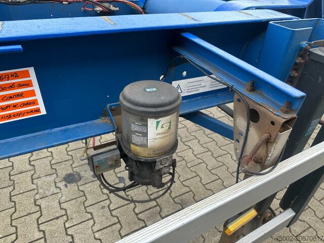 Container transportation Contar 40 (45) FT-chassis / liftaxle / drumbrakes / NL...