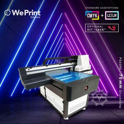 Flatbed UV printer 6090 70mm CMYKLCLM+W 