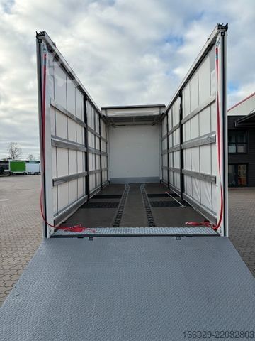 Tovorno vozilo s ravno platformo in ponjavo MAN TGX 26.440 6x2 mit Schwerlast-Ladebordwand Rampe