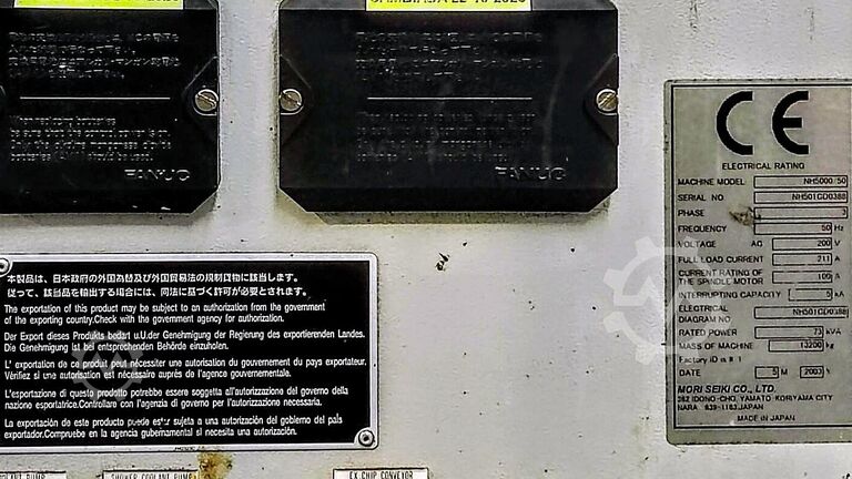 Horizontalni obradni centar Mori Seiki NH5000/50