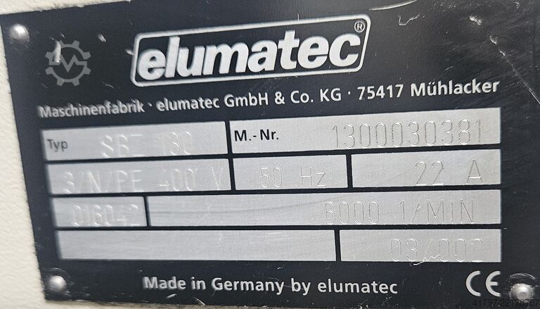 2002 Elumatec SBZ 130 Elumatec SBZ 130