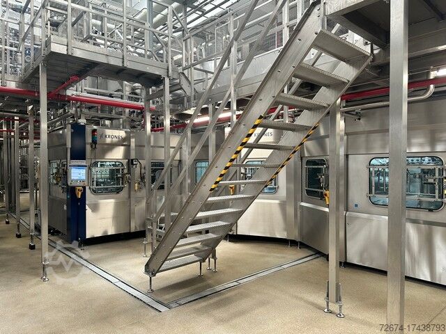 Macchina per la produzione di bevande Bottling Krones Carbonated Bottling Line PET Aseptic bottling