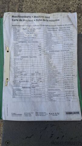 струмінь води високого тиску, мийка Hammelman Hammelmann HDP 114 S 2500