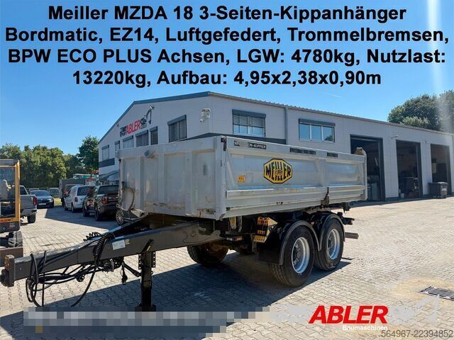 Трёхсторонний самосвальный прицеп MEILLER MZDA 18 3-Seiten-Kippanhänger