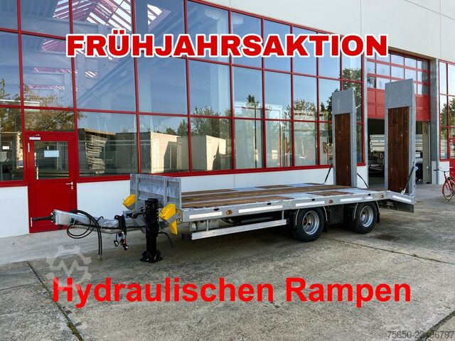 Remolque de plataforma baja Möslein TT21-6,5 hydr  21 t Tandemtieflader, hydr. Rampen, NEU