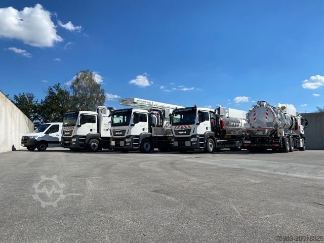 Camião-cisterna de vácuo MAN TGS 28.470 6x2 Wiedemann Sauger (Kipper)