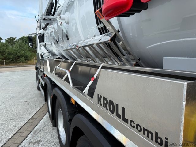 Vakuuma autocisterna MERCEDES-BENZ Arocs 3251 8x4 / KROLL ADR-Kombi 4-Achser