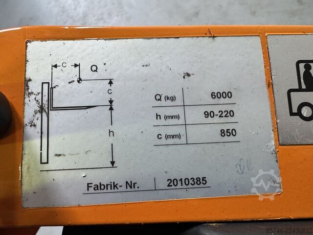 EFU 60 SO（6.0 吨 @ 850 毫米 !!） BAKA EFU 60 SO ( 6.0 T @ 850 MM !! )