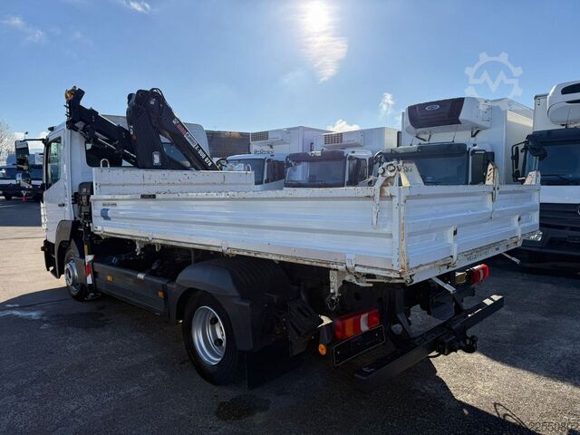 Furgón volquete MERCEDES-BENZ ATEGO 816 Kipper 3-Seiten*KRAN HIAB X 078*2xAHK