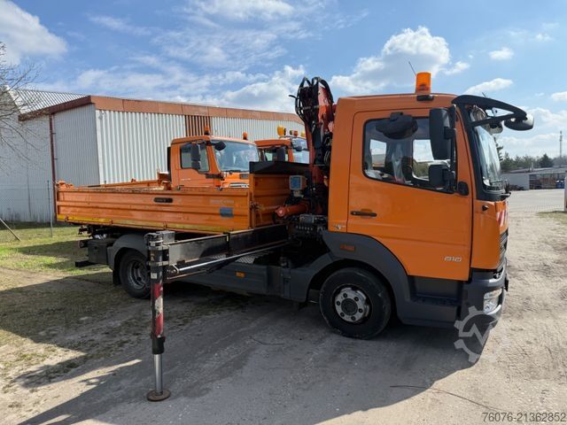 Inny MERCEDES-BENZ Atego 818 K Atlas Kran Funk 2 x AHK Standheizung