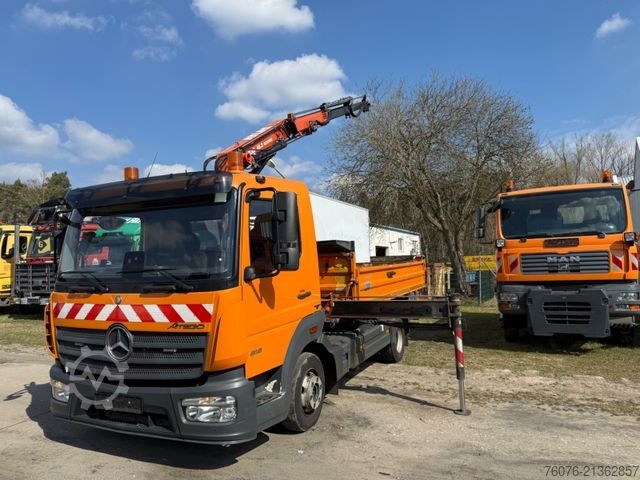 Vyklápacia dodávka MERCEDES-BENZ Atego 818 K Kran Atlas Funk Standheizung 2xAHK