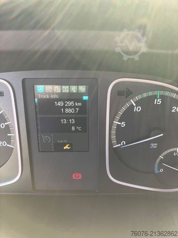 Trijų pusių savivartis furgonas MERCEDES-BENZ Atego 818 K Kran Atlas Funk Standheizung 2xAHK