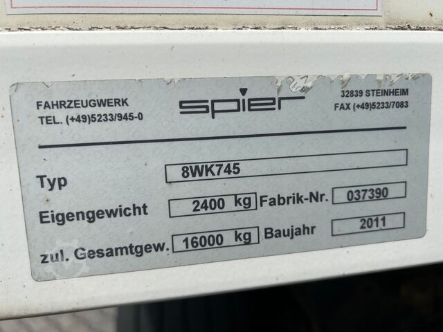 Swap chassis trailer KRONE AZ / inkl Koffer