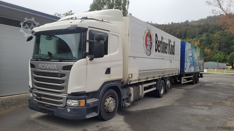 Kamion pića SCANIA G 410 LBW Lift Lenkachse Orten Anhänger