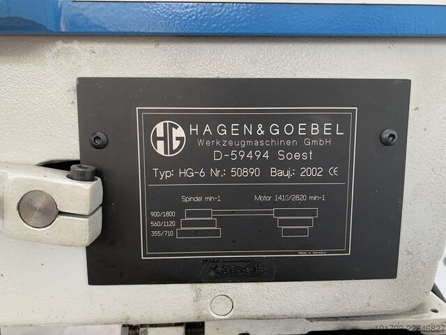 Máquina roscadora HAGEN & GOEBEL HG-6