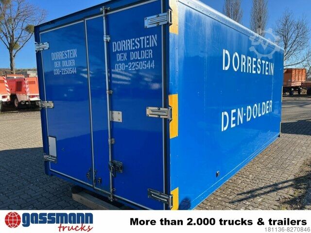 Contenedor de volteo  Abrollcontainer Kofferaufbau mit Flügeltüren