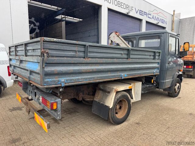 Tipper with crane Mercedes-Benz 709D **709D-TIPPER+CRANE-BELGIAN TRUCK**