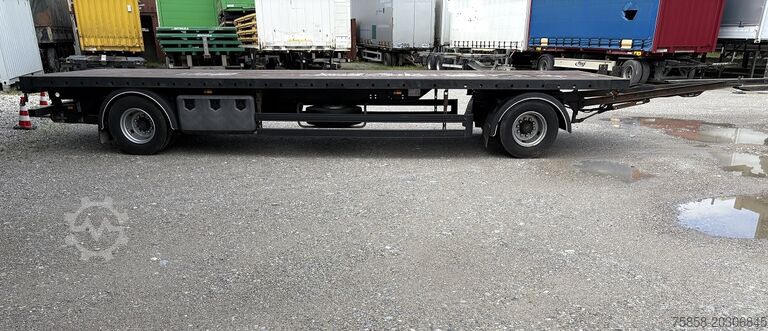 Remorcă cu platformă deschisă WEB Trailer Plattformanhänger 7950 mm STROH