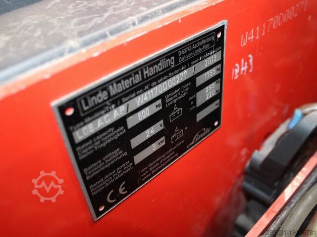 Penumpuk palet Linde L 06 AC AP 1170