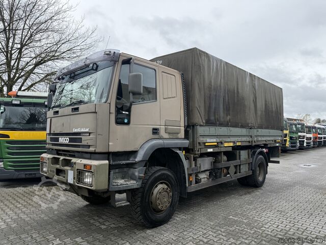 LKW mit Pritsche & Plane Iveco EuroTrakker 190E35W 4X4 Ex Armee