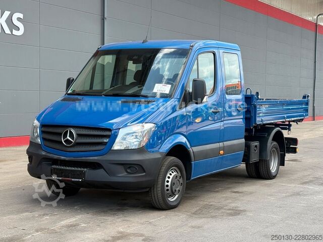 Trīspusēja pašizgāzēja furgons MERCEDES-BENZ Sprinter DoKa MEILLER Dreiseitenkipper