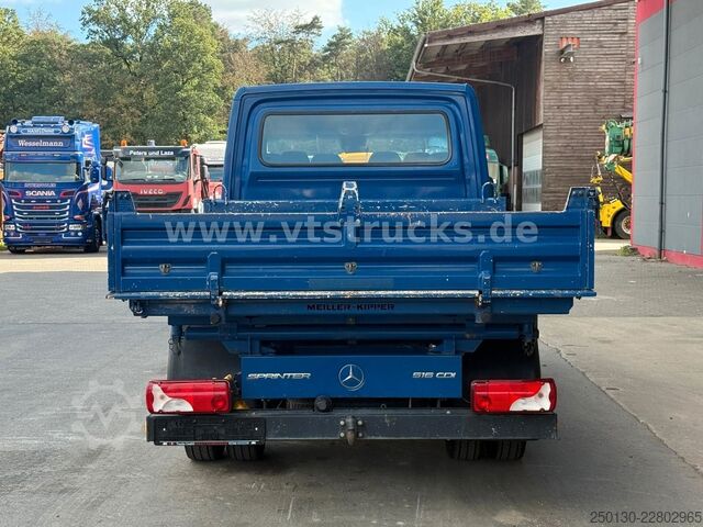 Trīspusēja pašizgāzēja furgons MERCEDES-BENZ Sprinter DoKa MEILLER Dreiseitenkipper
