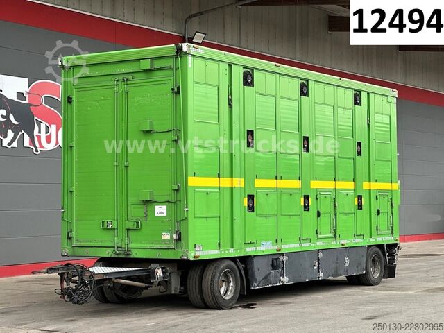 Horse transport trailer MENKE-JANZEN 3.Stock & Aggregat/Hubdach/BPW/54m²
