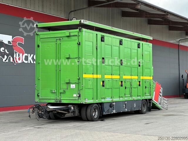 Horse transport trailer MENKE-JANZEN 3.Stock & Aggregat/Hubdach/BPW/54m²