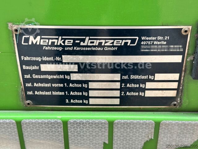 Horse transport trailer MENKE-JANZEN 3.Stock & Aggregat/Hubdach/BPW/54m²