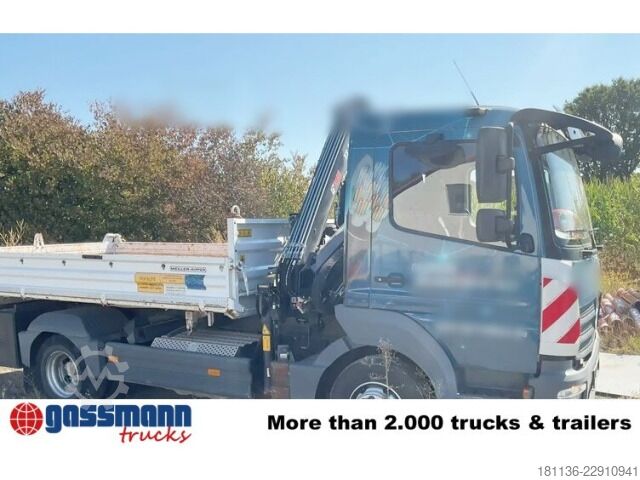 Самосвален камион Mercedes-Benz Atego 923 K 4x2, 2x AHK, Kran Hiab 055 BS-2 HiDuo,
