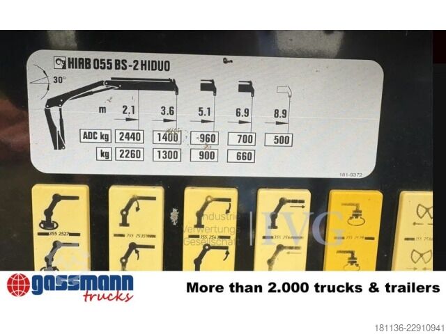 Самосвален камион Mercedes-Benz Atego 923 K 4x2, 2x AHK, Kran Hiab 055 BS-2 HiDuo,