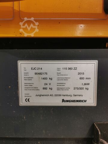 Palet istifleyici junghein EJC 214
