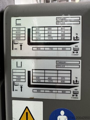 EFX 413 X + i = Насочване на кабела !! Триплекс FFL !! JUNGHEINRICH EFX 413 X + i = Wire !! Triplex FFL !!