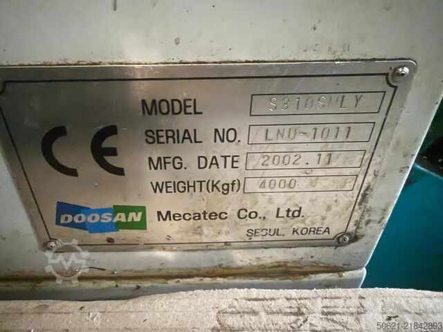 Centro de torneamento e fresagem CNC DOOSAN S310SLMY